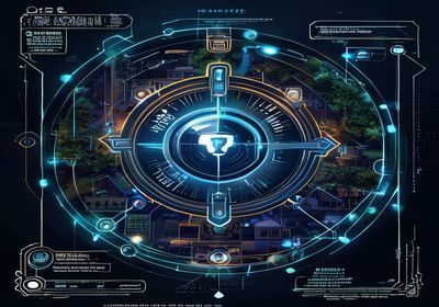 淫乱小镇安全升级公告配图，盾牌图标与数据加密视觉元素，专业安全感
